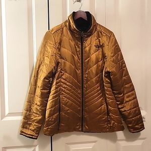 The North Face Mossbud Reversible Copper/Black Jacket Size Large